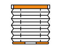 Pleated blinds